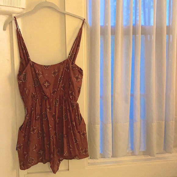 Revolve Amuse Society Bleu Romper in Brick Size S - Picture 12 of 15